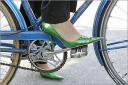 Green heels bicycling